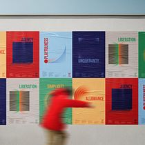 Ideas for 2024 - posters for self reflection and motivation. Un projet de Br, ing et identité , et Design graphique de Fabian Fleckenstein - 03.01.2024