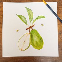 Mi proyecto del curso: Ilustración botánica realista: conecta con la naturaleza. Painting, Watercolor Painting, Botanical Illustration, and Naturalistic Illustration project by sguinandramirez - 01.01.2024