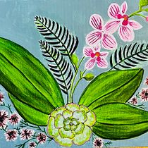 My project for course: Botanical Painting with Acrylic. Traditional illustration, Fine Arts, Painting, Acr, lic Painting, and Botanical Illustration project by Jimena Kilgallion - 01.04.2024