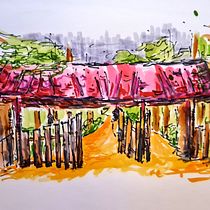 Mój projekt z kursu: Brama. Sketching, Drawing, Architectural Illustration, Sketchbook & Ink Illustration project by gosia_bla - 01.04.2024