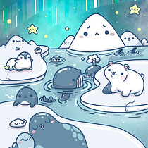 Mon projet du cours : Univers kawaii : créez des illustrations pleines de joie. Un proyecto de Diseño de personajes, Ilustración digital y Manga de Anne Casanova - 04.01.2024