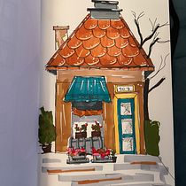 Il mio progetto del corso: Disegno architettonico espressivo con pennarelli colorati. Sketching, Drawing, Architectural Illustration, Sketchbook & Ink Illustration project by lra_cnt - 01.05.2024