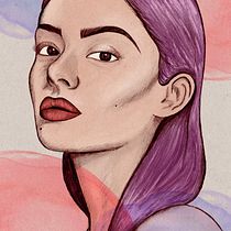 Mi proyecto del curso: Retrato ilustrado con Procreate. Projekt z dziedziny Trad, c, jna ilustracja, Grafika wektorowa, Ilustracja c, frowa i Portret użytkownika Laura Moreno - 05.01.2024