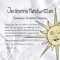 Jerónimo Handwritten. Een project van  Ontwerp, Grafisch ontwerp, T, pografie, T y pografisch ontwerp van Jerónimo Visñovezky - 06.01.2024