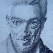 Mi proyecto del curso: Retratos realistas a lápiz: luz, sombra y proporción. Traditional illustration, Fine Arts, Sketching, Pencil Drawing, Drawing, Portrait Drawing, Realistic Drawing, Artistic Drawing, and Figure Drawing project by Marita Nadal Lizabe - 01.06.2024