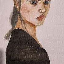 My project for course: Watercolor Portrait from a Photo. Traditional illustration, Watercolor Painting, and Portrait Drawing project by Claire Edwards - 01.06.2024