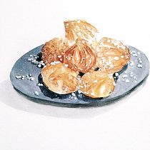 Mon projet du cours :  Illustration culinaire savoureuse à l'aquarelle. Projekt z dziedziny Trad, c, jna ilustracja,  Sztuki piękne,  Malarstwo i Malowanie akwarelą użytkownika Aurelie Boisbunon - 07.01.2024