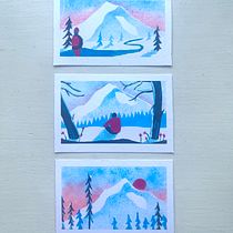 My project for course: Narrative Landscape Illustration with Stencils and Acrylics. Traditional illustration, Painting, Acr, lic Painting, and Narrative project by andreabredtoft - 01.07.2024