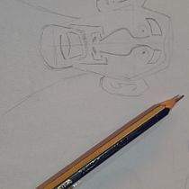 Primer dibujo cartoon. Un projet de Illustration traditionnelle, Conception de personnages , et Dessin de Mariano Rojas - 03.01.2024