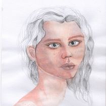 Mi proyecto del curso: Retrato ilustrado en acuarela. Un projet de Illustration traditionnelle, Beaux Arts, Peinture, Dessin, Aquarelle, Dessin de portrait , et Dessin artistique de Abigail Castro Ramírez - 08.01.2024