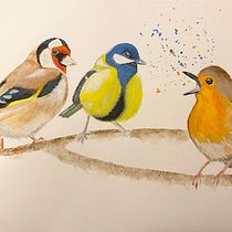 My project for course: Artistic Watercolor Techniques for Illustrating Birds. Traditional illustration, Watercolor Painting, Realistic Drawing, and Naturalistic Illustration project by Grace O - 01.04.2024