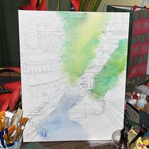 Mi proyecto del curso: Dibujo arquitectónico expresivo con marcadores de colores. Sketching, Drawing, Architectural Illustration, Sketchbook & Ink Illustration project by fasurfer - 01.09.2024