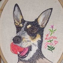 Meu projeto do curso: Acessórios bordados: miniaturas de animais com needle painting. Jewelr, Design, and Embroider project by marinampcamargo - 01.09.2024