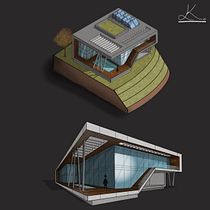 My project for course: Artistic Architectural Sketching with Procreate. Architecture, Sketching, Digital Illustration, Digital Architecture, and Architectural Illustration project by Geneviève Libert - 01.09.2024