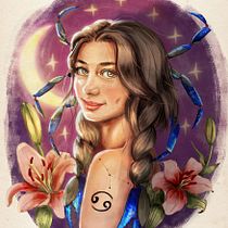 My project for course: Digital Fantasy Portraits with Photoshop. Ilustração tradicional, Desenho, Ilustração digital, Desenho de retrato, Desenho digital, e Pintura digital projeto de Magdalena Czekaj - 09.01.2024