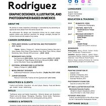 Mi proyecto del curso: Currículums para creativos: crea tu CV y carta de presentación Ein Projekt aus dem Bereich Kreative Beratung, Portfolioverwaltung, Kommunikation und Business von Maria Luisa Rodríguez Chavez - 09.01.2024