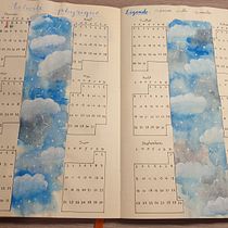 Mon projet du cours : Bullet journal : illustrez votre agenda. Een project van Craft, Aquarelschilderen, DIY, Management En Productiviteit y Business van kanelle82 - 10.01.2024
