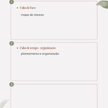 Meu projeto do curso: Produtividade e eficiência para criativos. Un progetto di Consulenza creativa, Gestione progetti di design, Marketing, Management e produttività di Andreia Ferreira - 10.01.2024