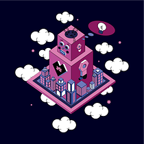 Meu projeto do curso: Ilustração vetorial isométrica a partir do zero. Un progetto di Illustrazione vettoriale e Illustrazione digitale di Surama Rocha da Silva - 09.01.2024