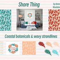 My project for course: Pattern design for homeware products. Un progetto di Graphic design, Product design, Pattern design e Illustrazione digitale di Anna Woolston - 10.01.2024