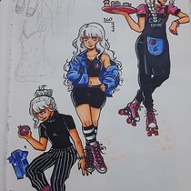 Meu projeto do curso: Desenho de personagens repletos de carisma. Projekt z dziedziny Projektowanie postaci, Sketching,  R, sunek, Stor, telling, Stor, board,  R, sunek art, st, czn i Narracja użytkownika Beatriz Dias Barbeitas - 08.01.2024