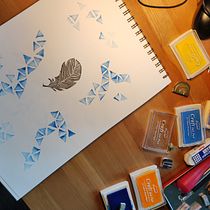 My project for course: Carved Stamps for Illustrated Compositions. Een project van Traditionele illustratie, Craft,  Beeldende kunst y Printen van marchingflying - 11.01.2024