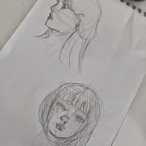Mi proyecto del curso: Sketchbook de retrato: explora el rostro humano. Sketching, Drawing, Portrait Drawing, Artistic Drawing, and Sketchbook project by olgaltuve - 01.11.2024