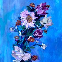 My project for course: Expressive Floral Painting with Acrylic Paint. Fine Arts, Painting, Acr, lic Painting, and Botanical Illustration project by susanspw5 - 01.11.2024