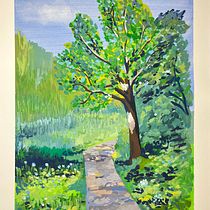 My project for course: Landscape Painting with Gouache for Beginners Ein Projekt aus dem Bereich Bildende Künste, Malerei, Naturalistische Illustration und Gouachemalerei von Jennifer Elaine - 12.01.2024