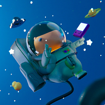 SPACE CAPYBARA. Un progetto di 3D, Character design, Modellazione 3D, Character design 3D e Progettazione 3D di Raphael Vianna - 09.01.2024