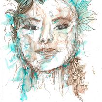My project for course: Experimental Portraiture with Ink, Tea and Alcohol. Fine Arts, Painting, Drawing & Ink Illustration project by Surya Wright - 01.13.2024