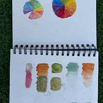 My project for course: Exploratory Sketchbook: Find Your Drawing Style. Ilustração tradicional, Esboçado, Criatividade, Desenho, Pintura em aquarela, Sketchbook, e Pintura guache projeto de k.is.amanoor - 13.01.2024