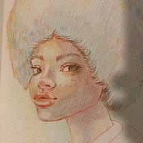 Mein Abschlussprojekt für den Kurs: Lebendiges Porträtzeichnen mit Buntstiften. Drawing, Portrait Drawing, Sketchbook, and Colored Pencil Drawing project by annikachrist - 01.13.2024