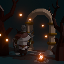 Mi proyecto del curso: Modelado de personajes low poly para videojuegos Ein Projekt aus dem Bereich 3D, 3-D-Modellierung, Videospiele, Design von 3-D-Figuren und Design für Videospiele von fkai666la - 10.01.2024