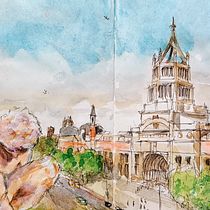 Mi proyecto del curso: Sketching artístico en acuarela: atrévete a expresar tus ideas. Ilustração tradicional, Esboçado, Criatividade, Desenho, Pintura em aquarela, e Sketchbook projeto de Jeremy Baty - 14.01.2024