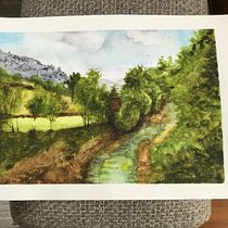 Mi proyecto del curso: Paisajes naturales en acuarela. Un progetto di Belle arti, Pittura e Pittura ad acquerello di fernandaplaza - 14.01.2024