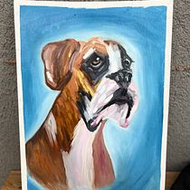 Meu projeto do curso: Retrato realista de animais de estimação com pintura a óleo. Fine Arts, Painting, Oil Painting, and Naturalistic Illustration project by Rebeca Naftali - 01.10.2024