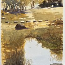 Mi proyecto del curso: Paisajes naturales en acuarela. Un progetto di Belle arti, Pittura e Pittura ad acquerello di Angel Garcia - 14.01.2024