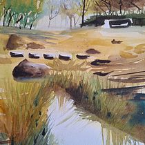 Mi proyecto del curso: Paisajes naturales en acuarela. Un progetto di Belle arti, Pittura e Pittura ad acquerello di Soriana Montiel - 15.01.2024
