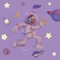 My project for course: 3D Character Creation in Blender. Un progetto di 3D, Character design, Modellazione 3D, Character design 3D e Progettazione 3D di Nazlıcan Cevahir - 14.01.2024