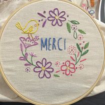 Meu projeto do curso: Técnicas básicas para bordado de letras. Un progetto di Ricamo e Textile Design di raquelradael - 15.01.2024