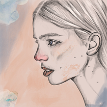 Mi proyecto del curso: Retrato ilustrado con Procreate. Projekt z dziedziny Trad, c, jna ilustracja, Grafika wektorowa, Ilustracja c, frowa i Portret użytkownika Micaela Schinetti - 15.01.2024