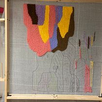 My project for course: Introduction to Tufting: Learn to Paint with Yarn. Arts, Crafts, Interior Decoration, Fiber Arts, Punch Needle, and Textile Design project by Isabela Benedetti - 01.11.2024