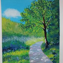 Mon projet du cours : Initiation à la peinture de paysages à la gouache Ein Projekt aus dem Bereich Bildende Künste, Malerei, Naturalistische Illustration und Gouachemalerei von Johanne Kirouac - 15.01.2024