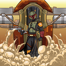 Mi proyecto del curso: Boba Fett. Un progetto di Illustrazione vettoriale, Illustrazione digitale, Character design e Graphic design di Diego Rios Bernal - 16.01.2024