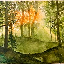 Mi proyecto del curso: Paisajes de ensueño con acuarela: plasma la luz. Un projet de Peinture , et Aquarelle de Ana Lopez Castro - 16.01.2024
