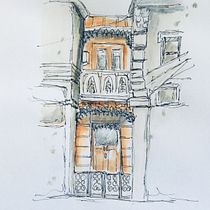 My project for course: Expressive Architectural Sketching with Colored Markers. Sketching, Drawing, Architectural Illustration, Sketchbook & Ink Illustration project by breenjj3 - 01.16.2024