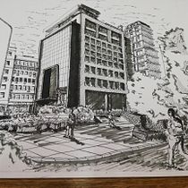 Dibujo arquitectónico urbano con tinta- Javier Bonavera. Traditional illustration, Sketching, Drawing, Architectural Illustration & Ink Illustration project by Javier María Bonavera - 01.16.2024