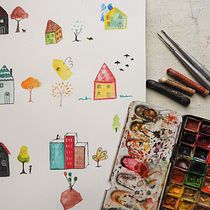 Mi proyecto del curso: Técnicas de ilustración para desbloquear tu creatividad. Projekt z dziedziny Design, Trad, c, jna ilustracja,  Sztuki piękne,  Malarstwo, Kreat, wność, Kreat, wne zabaw, z dziećmi i Sketchbook użytkownika Silvia Beneforti - 16.01.2024