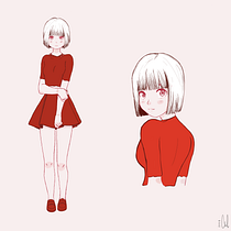 Mi proyecto del curso: Dibujo de personajes manga desde cero. Traditional illustration, Character Design, Comic, Pencil Drawing, Drawing, and Manga project by Camila Martinez Lopez - 01.09.2024